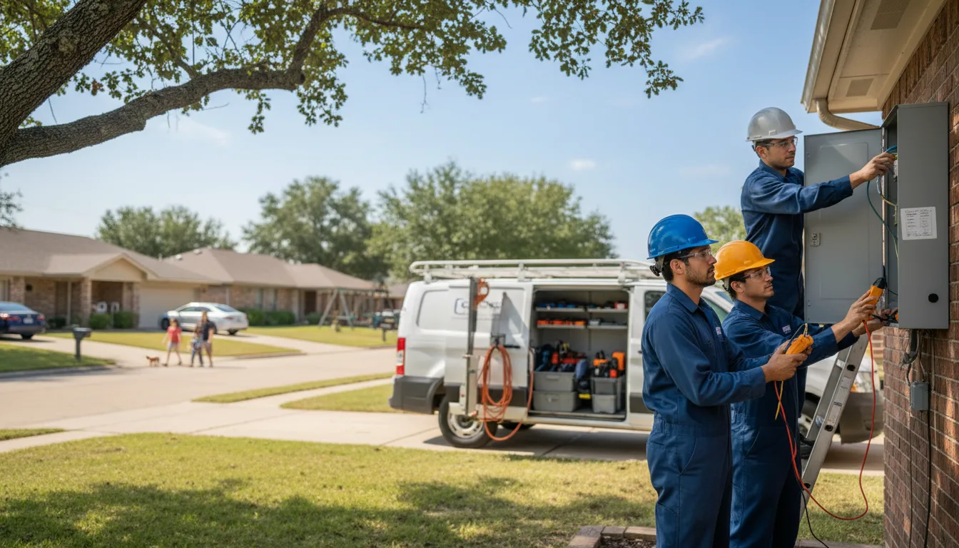 Certified electrician providing emergency electrical services in New Albin, IA
